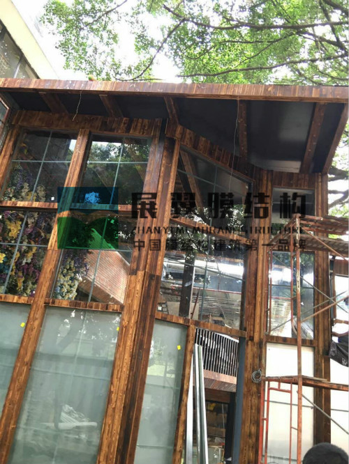 深圳車(chē)公廟膜結(jié)構(gòu)屋面頂棚工程
